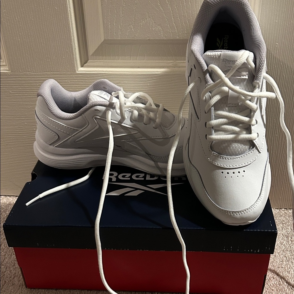 Reebok White Athletic Shoes
